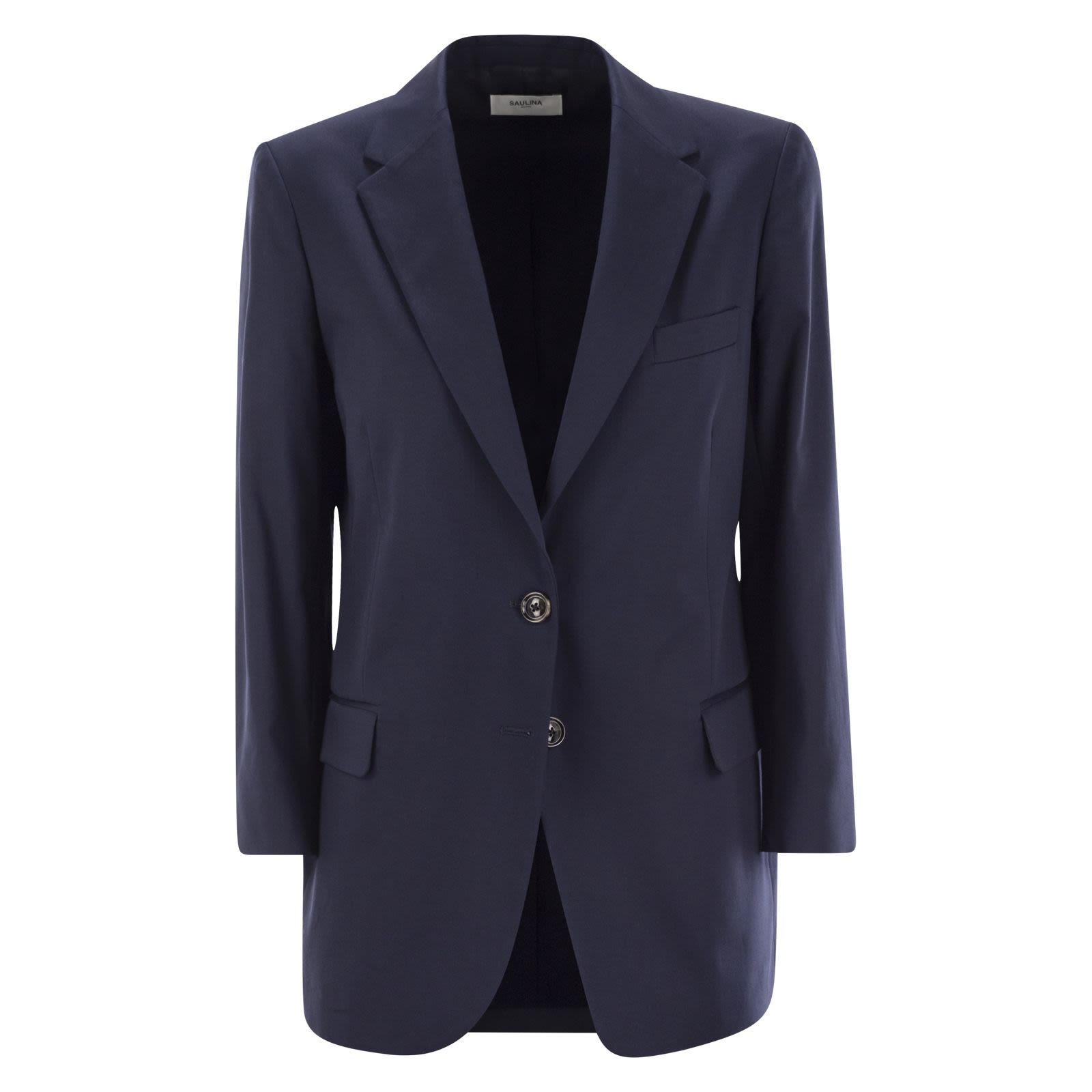ジャケット SAULINA SS25 ANTONIA - Single-breasted jacket (SAB140 7) Saulina ANTONIA - Single-breasted jacket BLUE