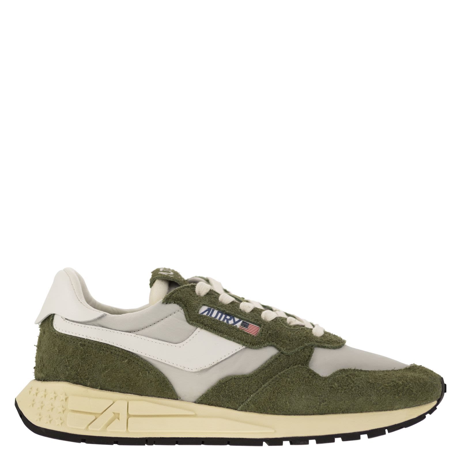 Autry REELWIND - suede and technical textile trainer