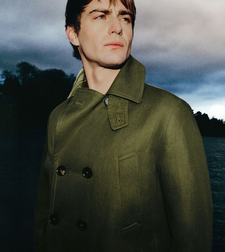 Milford Peacoat in True Olive.