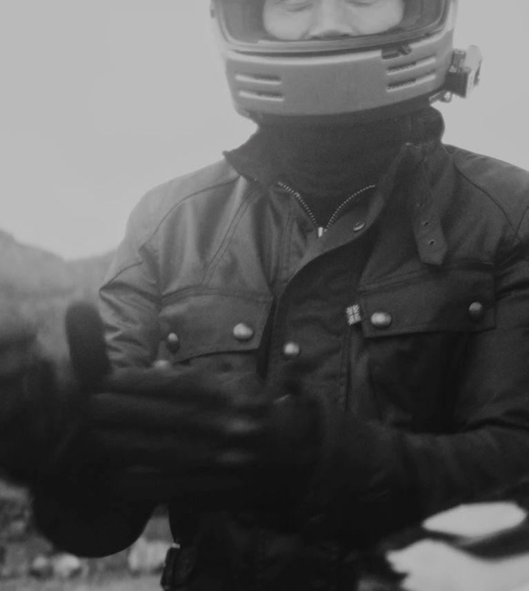 Crosby Motorcycle Jacket in Forest Green.