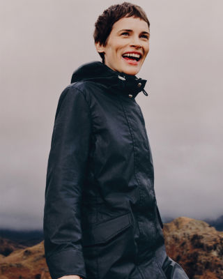 Clancy Parka in Mid-Blue.