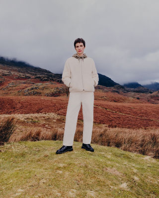 Prue Fleece Jacket in Silver Birch.