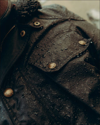 Trialmaster Motorcycle Jacket in Faded Olive.