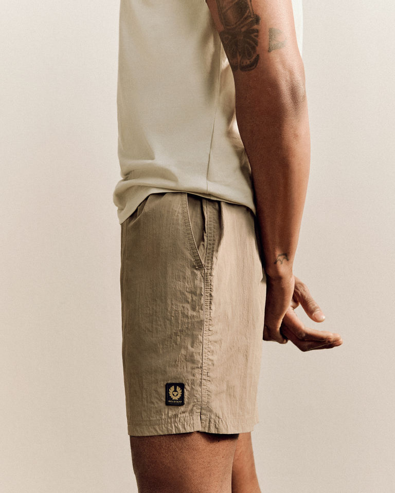 Clipper Swimshort in Dark Sand.