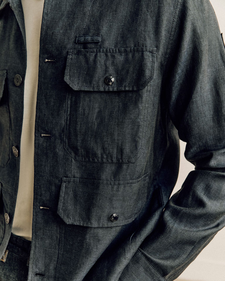 Maritime Overshirt in Dark Sand.