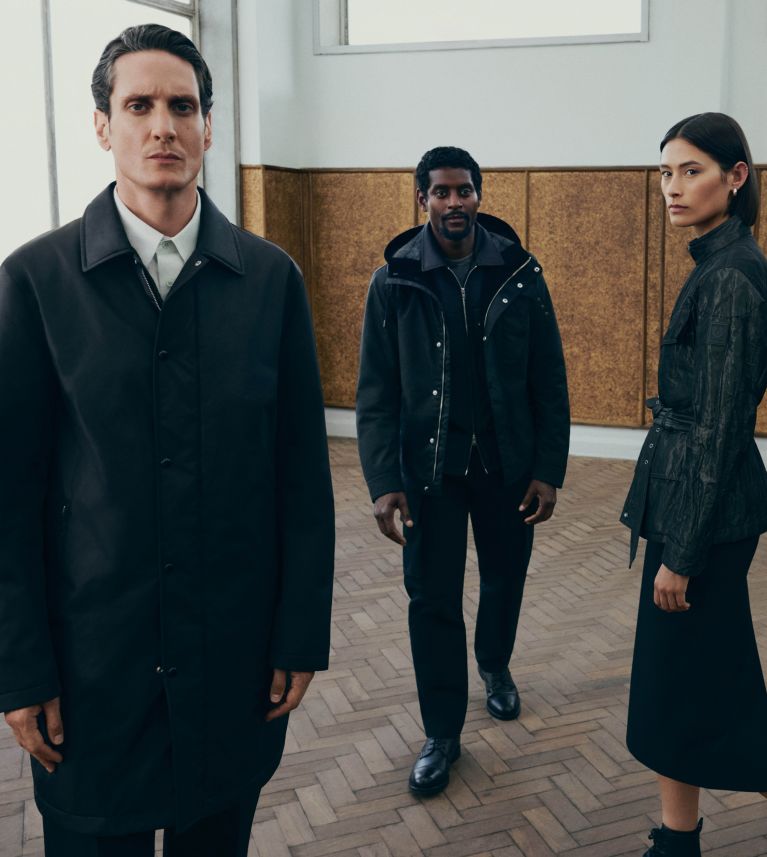 Service Coat in Black & Concept Trialmaster in Gunmetal.