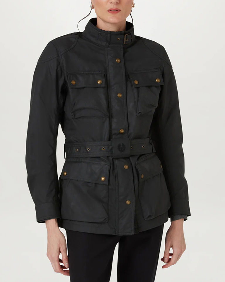 Trialmaster Motorcycle Jacket in Black.