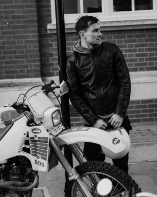 Broughton Motorcycle Jacket in Black.