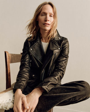 Sienna Biker Jacket in Black.