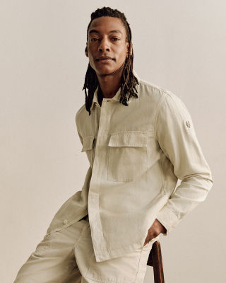 Forge Overshirt in Dark Sand.