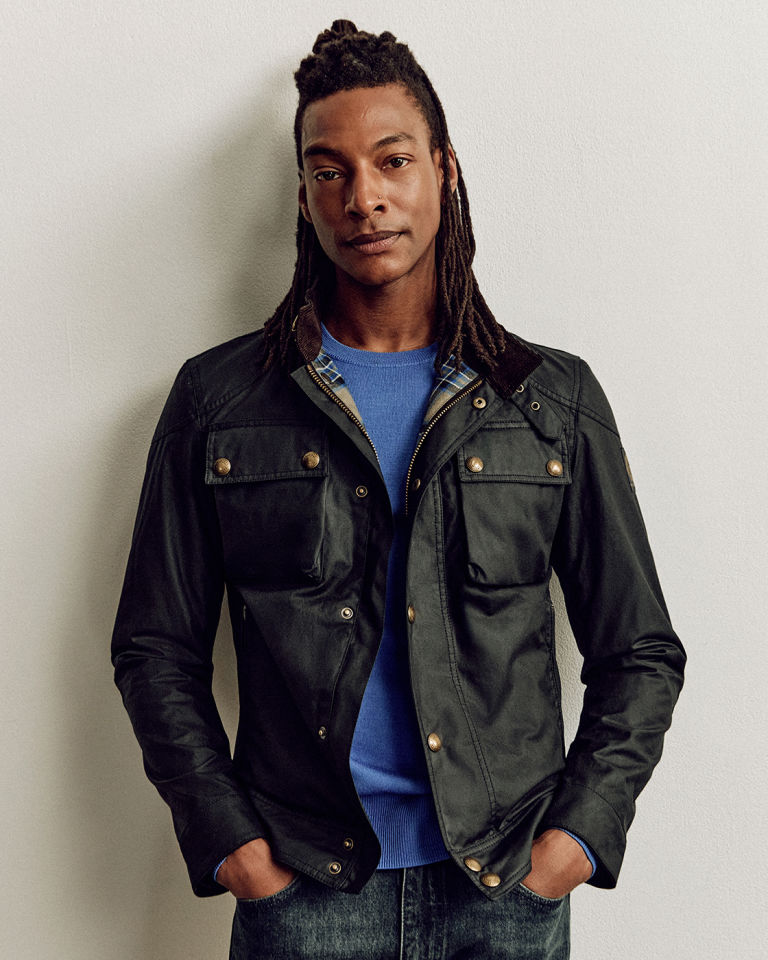 RACEMASTER ICON JACKET IN DARK INK.