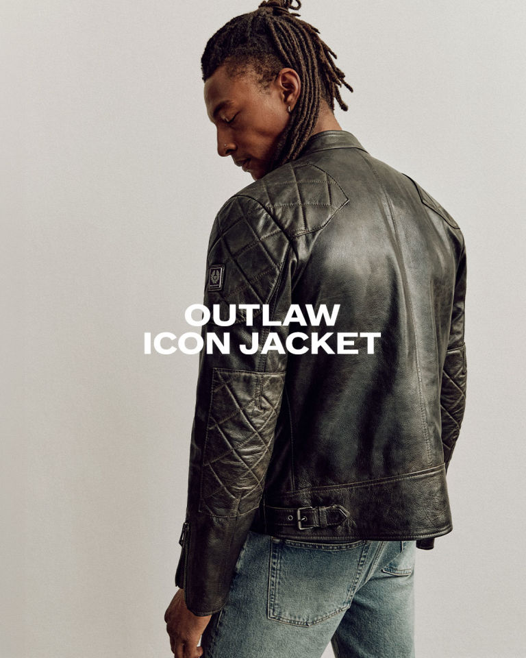 OUTLAW ICON JACKET IN BLACK