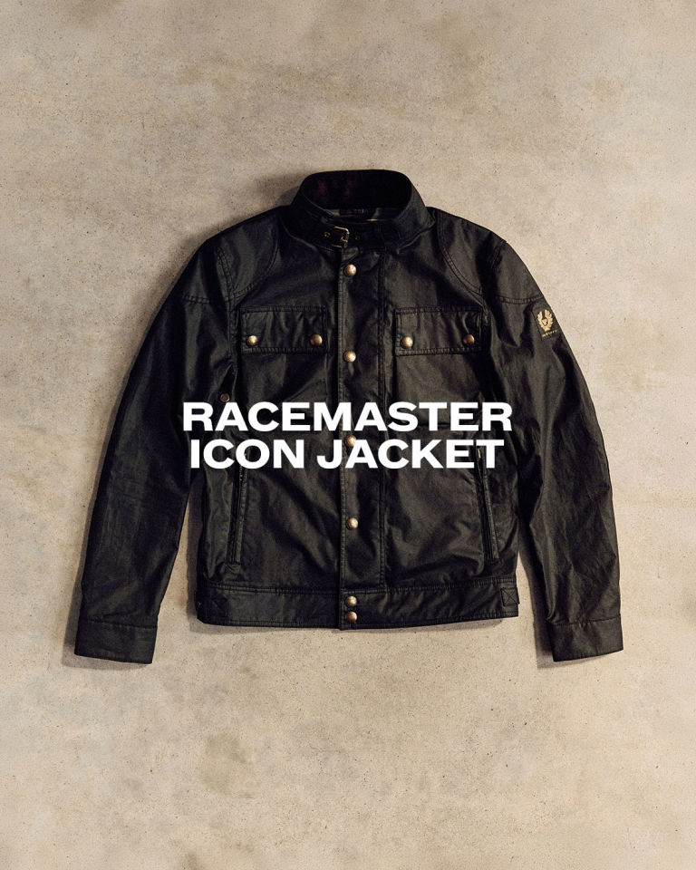 RACEMASTER ICON JACKET IN DARK INK.