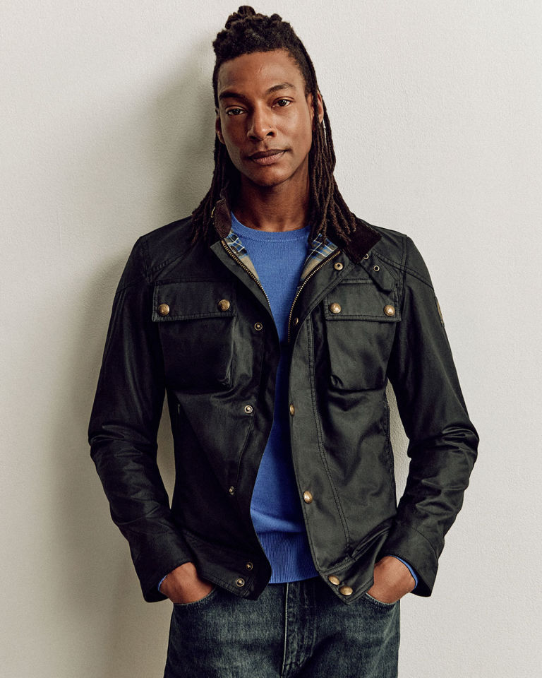 RACEMASTER ICON JACKET IN DARK INK.