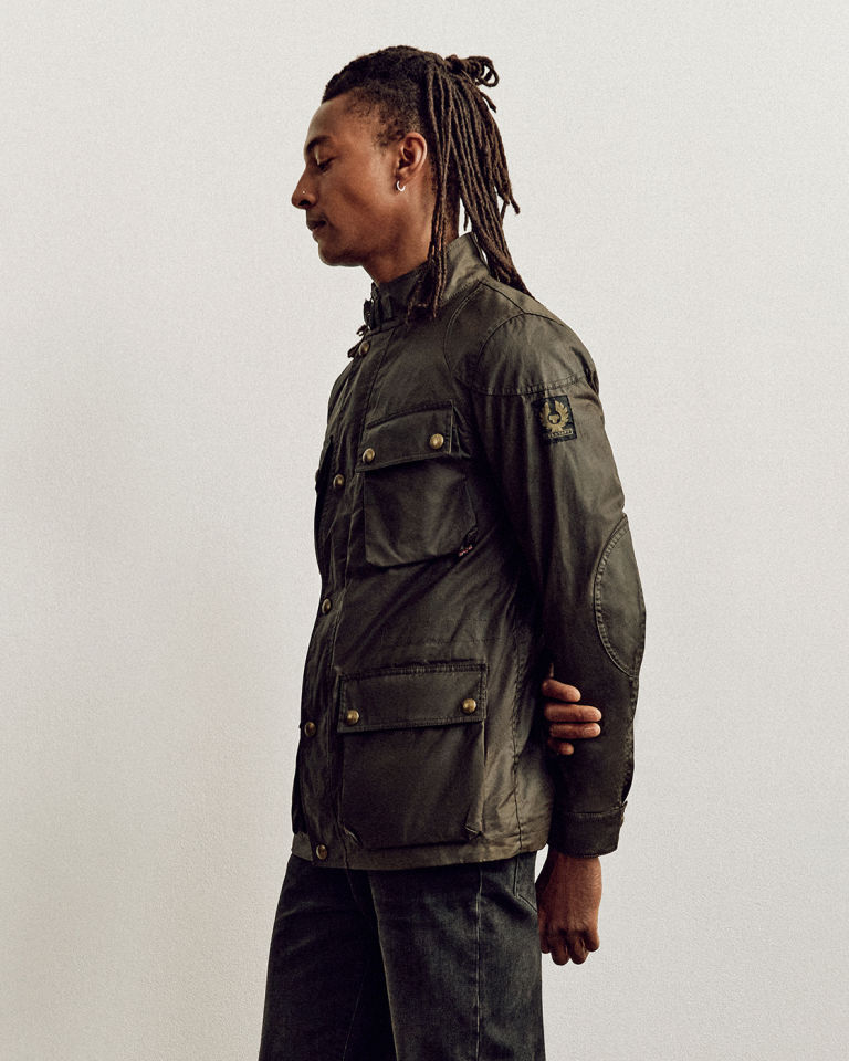 Trialmaster Icon Jacket in Faded Olive.