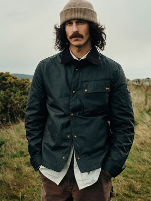 Ground Jacket in Faded Olive.