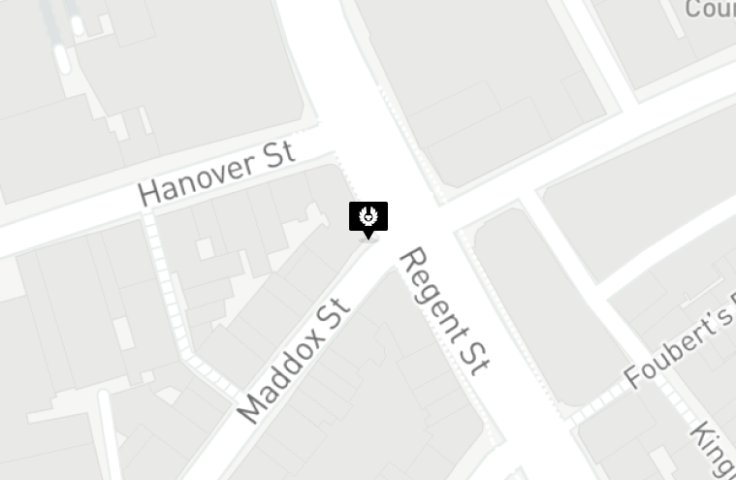 Map for London, United Kingdom store