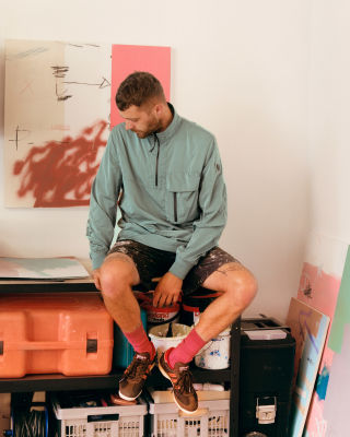 Belstaff Ramp Jacket in Steel Green.