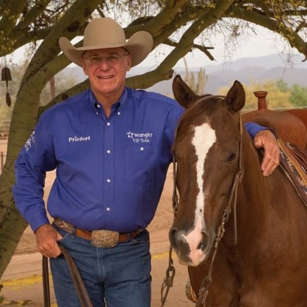 Al Dunning poses with his horse