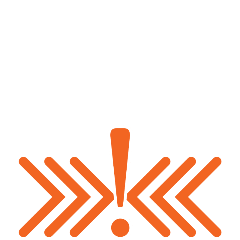 arrows with an exclamation mark icon