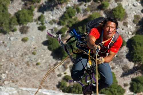 Jimmy Chin in action