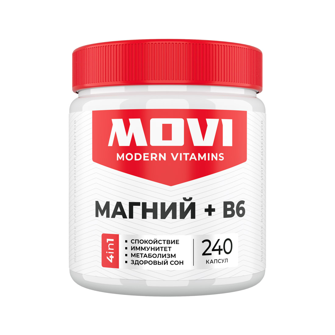 Магний + B6 MOVI, 240 капсул