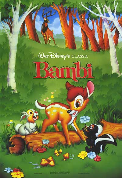 Walt Disney Bambi Movie Poster