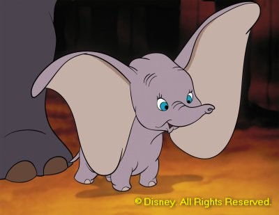 Dumbo as a baby