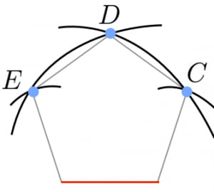 正五角形の対角線の長さと作図方法 高校数学の美しい物語