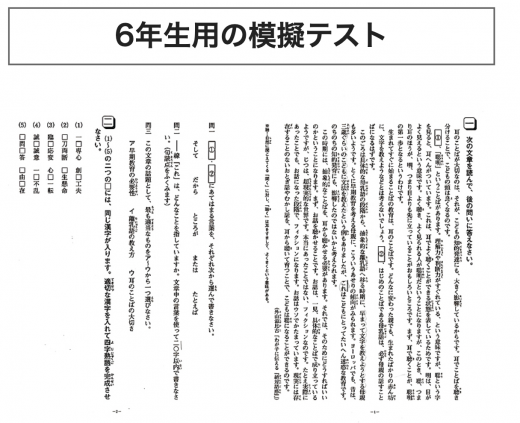 ブンブンどりむの模擬試験