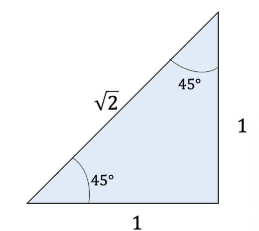 1:1:ルート2の直角三角形