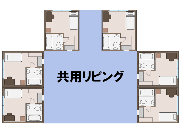 ユニット型特養とは 居室の特徴や入居基準 サービス内容から従来型との違いまで解説 サービス付き高齢者向け住宅の学研ココファン