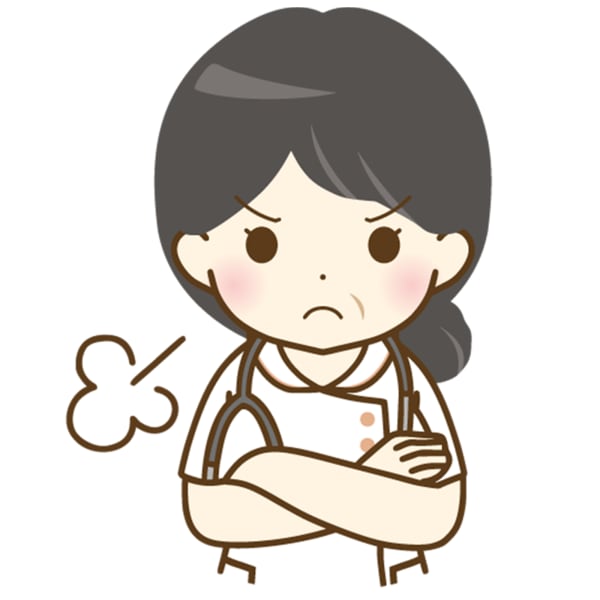 仕事に不満を持っている看護師