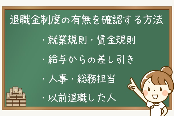 退職金の有無を確認する方法