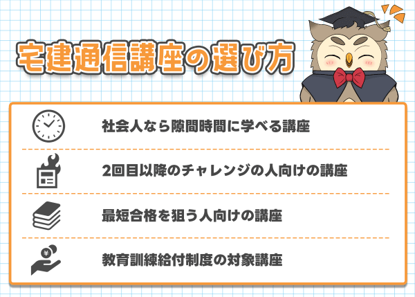 宅建講座の選び方