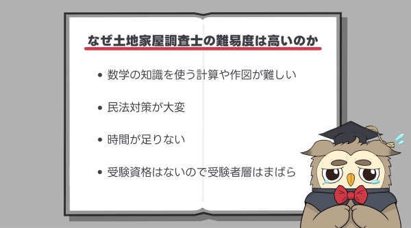 土地家屋調査士の難易度が高い理由