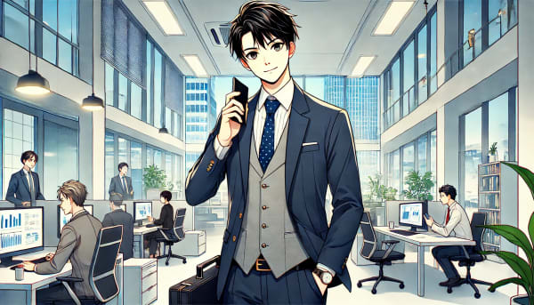 資格のおかげで社会で活躍する男性