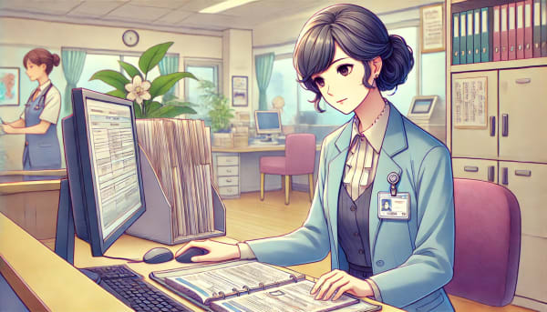 医療事務の女性