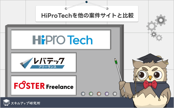 HiPro Techを他の案件サイトと比較
