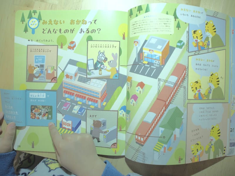 教材を使っている様子