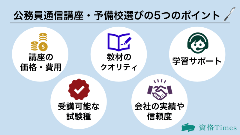 公務員講座の選び方