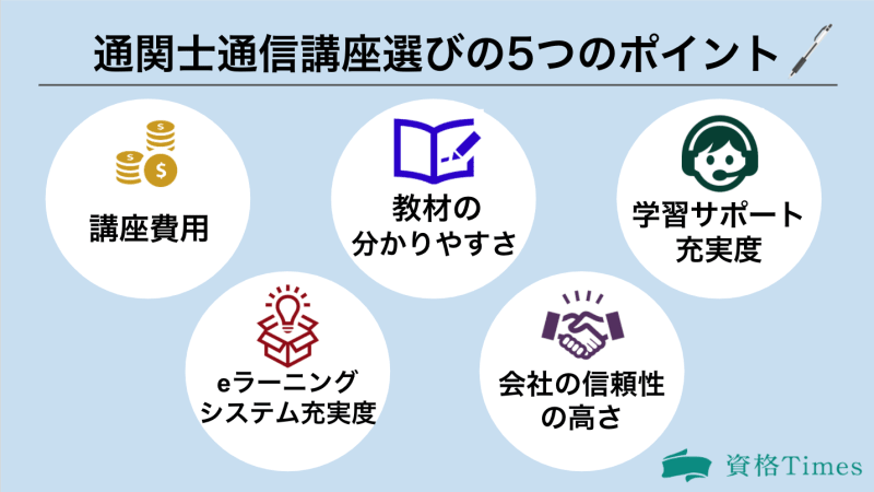 通関士講座の選び方