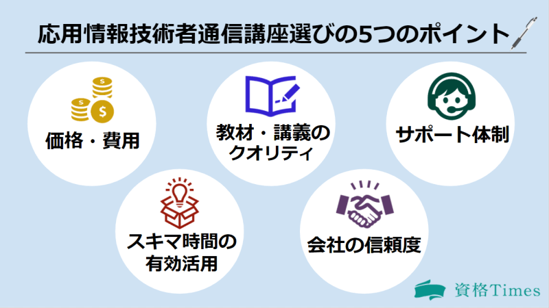 応用情報技術者講座の選び方