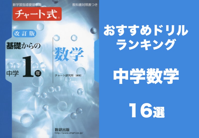 年最新 中学数学おすすめドリルランキング16選 ドリルの選び方や活用法まで解説 学びtimes