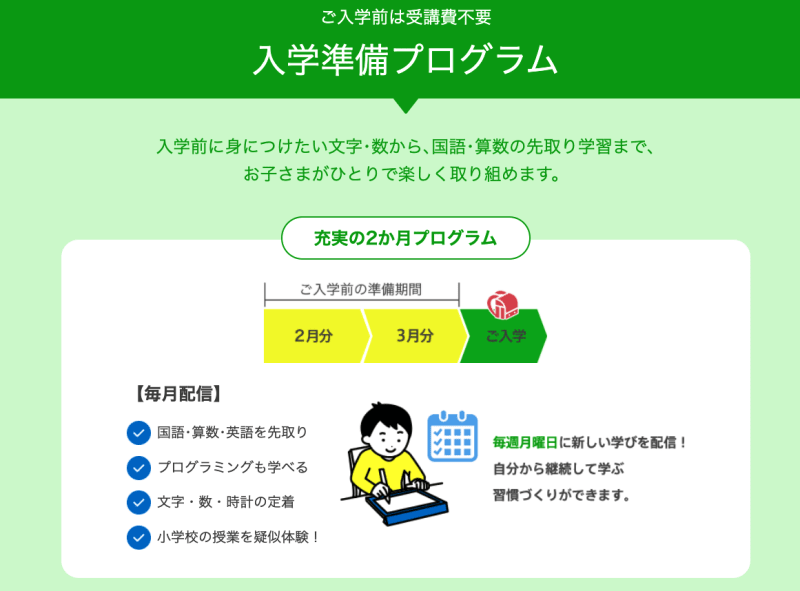 入学準備プログラム