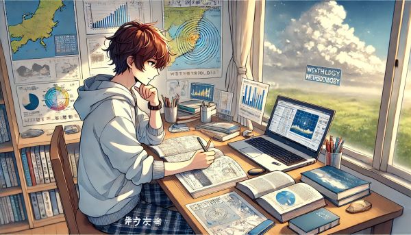気象予報士を独学する人