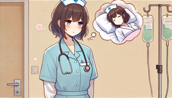 仕事に困っている看護師