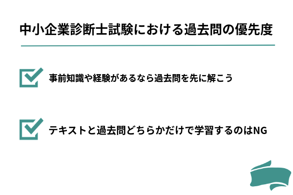 中小企業診断士試験における過去問の優先度