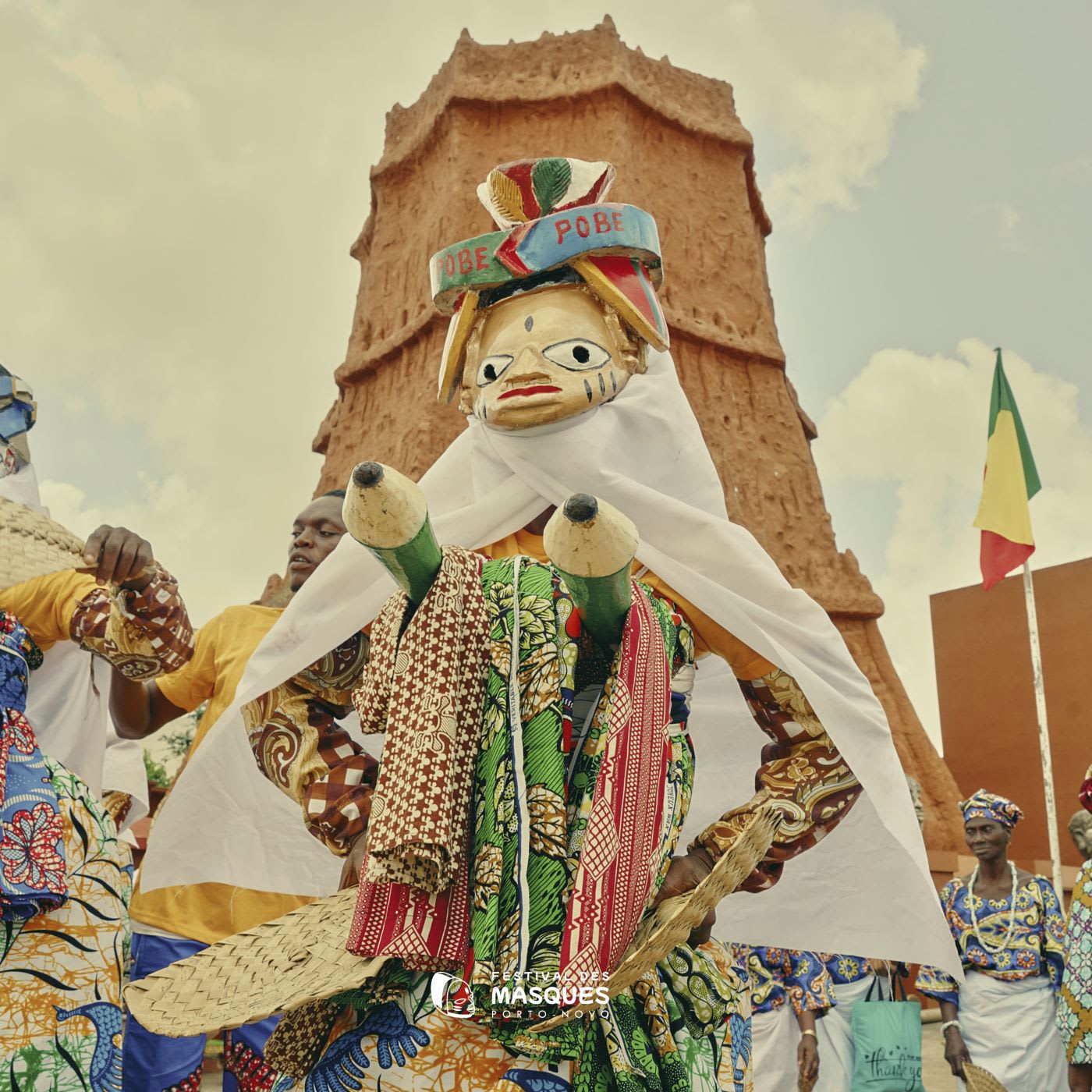 Affiche et visuels officiels du Festival des Masques de Porto-Novo