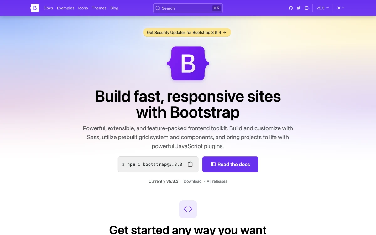 The official website of Bootstrap.